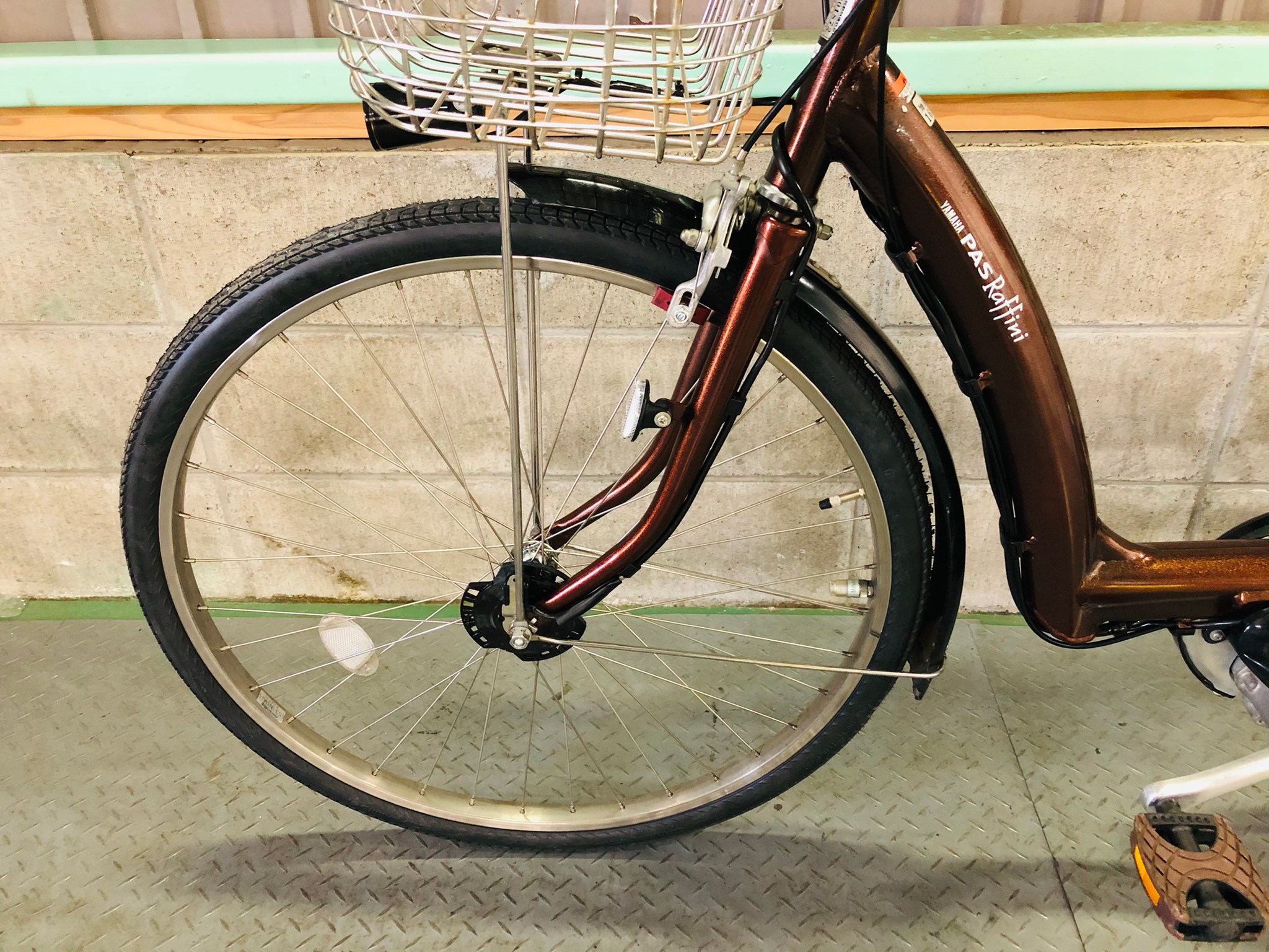 【SOLD OUT】電動自転車 ヤマハ PAS Raffini ラフィーニ 26インチ 6.6Ah 3人乗り適合車 茶色 | 国産・中古の激安電動アシスト自転車を販売MIZO COOL（ミゾクール）