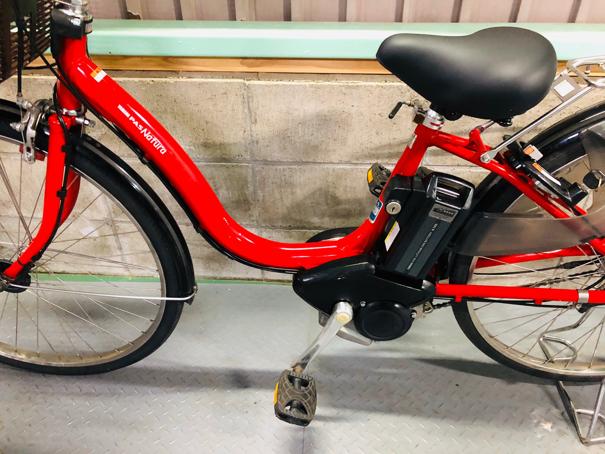 SOLD OUT】電動自転車 ヤマハ パスナチュラ 26インチ 大容量8.7Ah 赤 