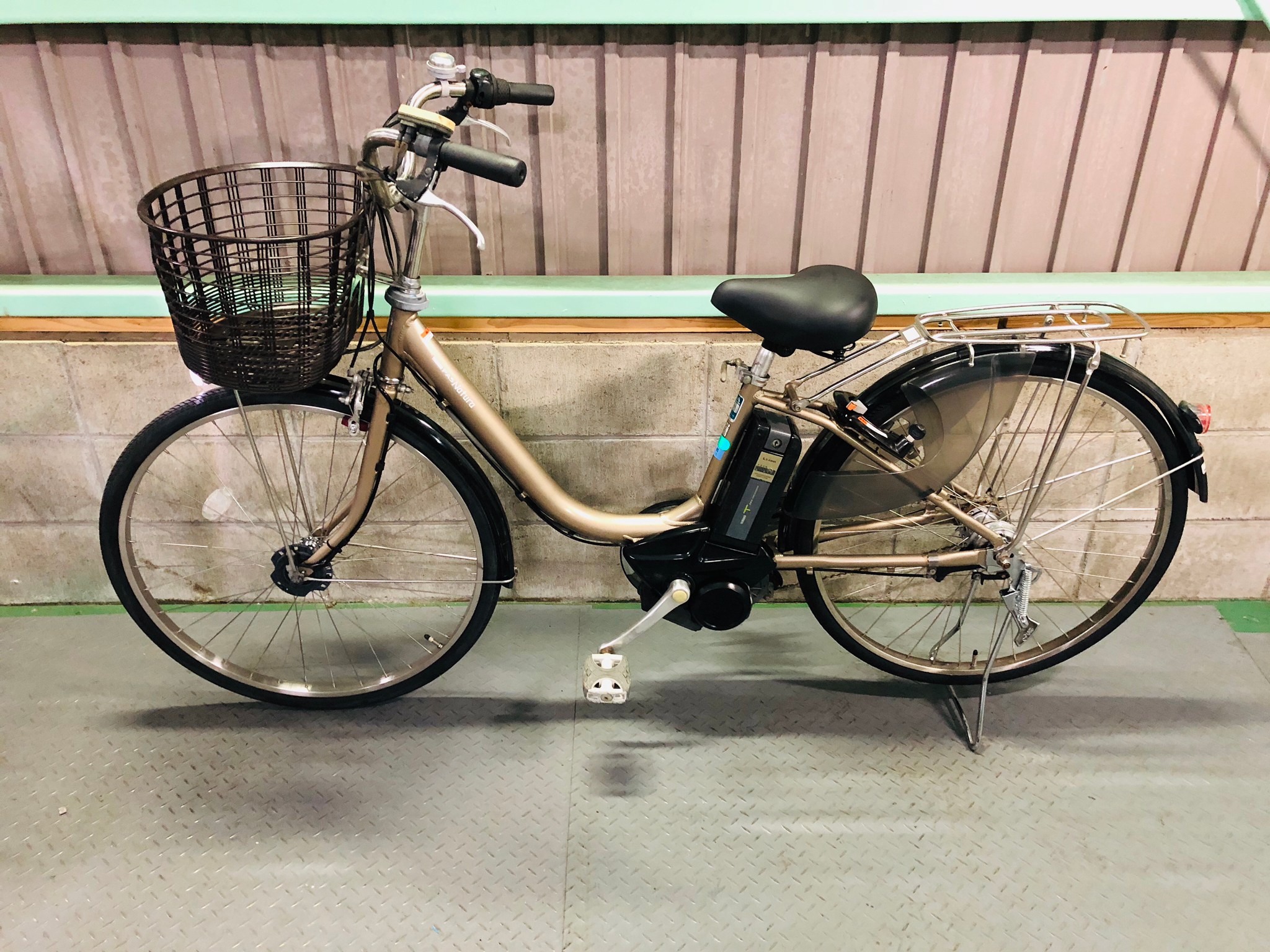 SOLD OUT】電動自転車 ヤマハ PAS Natura ４Ah ゴールド ライトタイプ