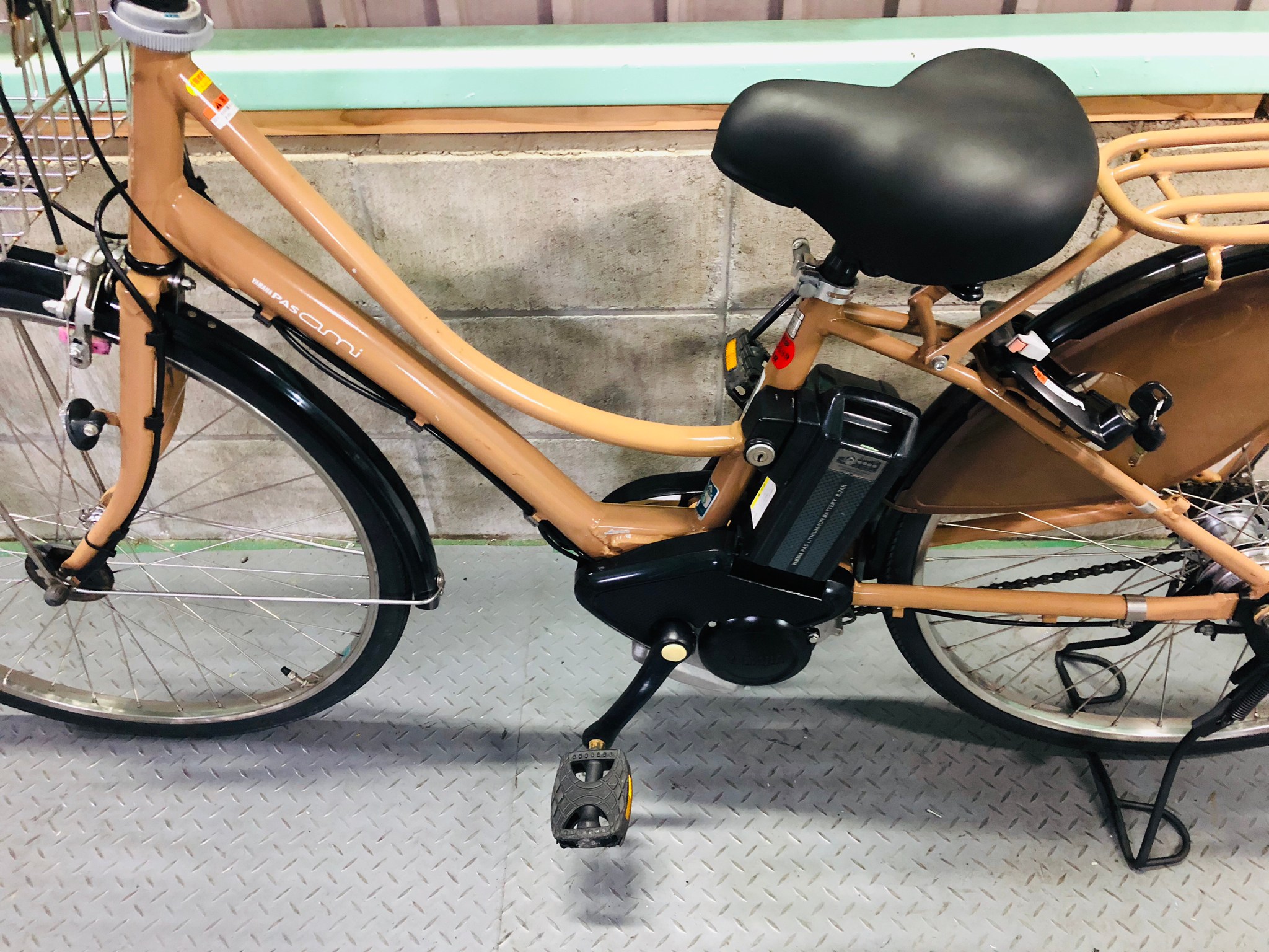 電動自転車 ヤマハ PAS ami 26インチ 8.7Ah ベージュ | 国産・中古の激安電動アシスト自転車を販売MIZO COOL（ミゾクール）