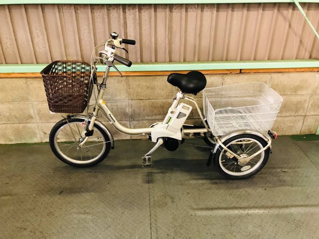 Panasonic 電動アシスト三輪自転車 中古 - 三輪車