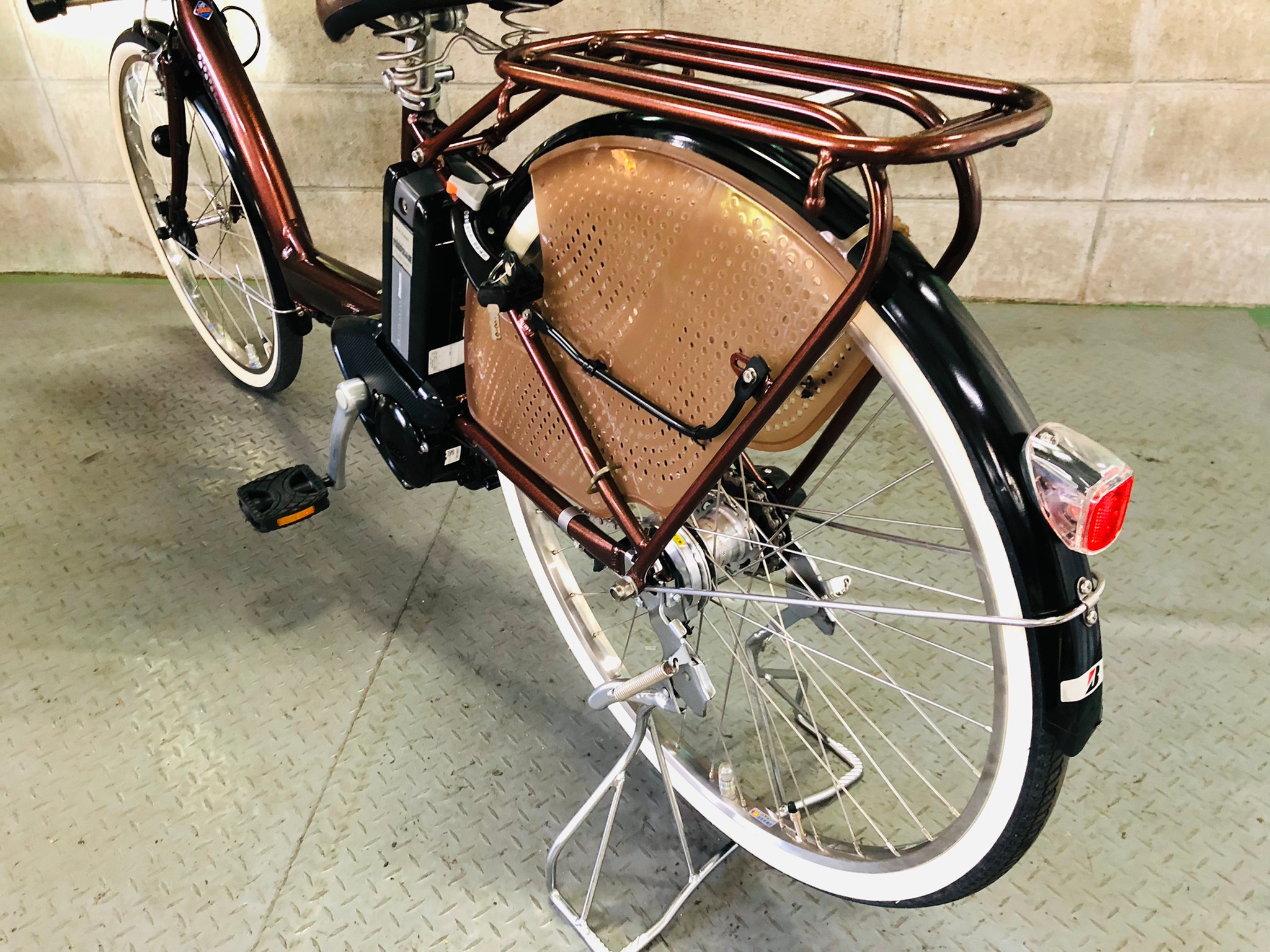 【SOLD OUT】電動自転車 ブリヂストン アンジェリーノ 22/26インチ 子供乗せ 6Ah 茶色 | 国産・中古の激安電動アシスト自転車