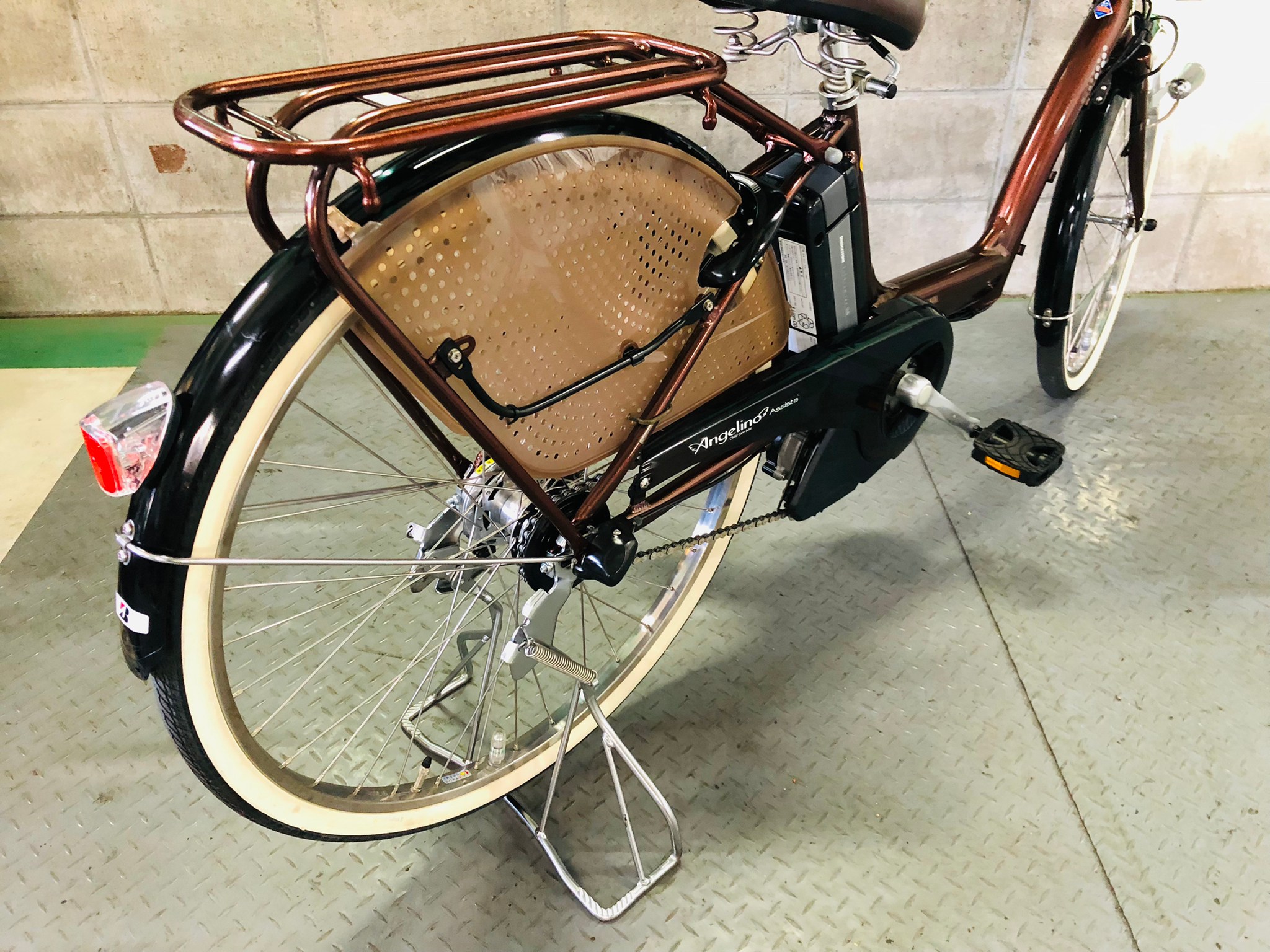 【SOLD OUT】電動自転車 ブリヂストン アンジェリーノ 22/26インチ 子供乗せ 6Ah 茶色 | 国産・中古の激安電動アシスト自転車